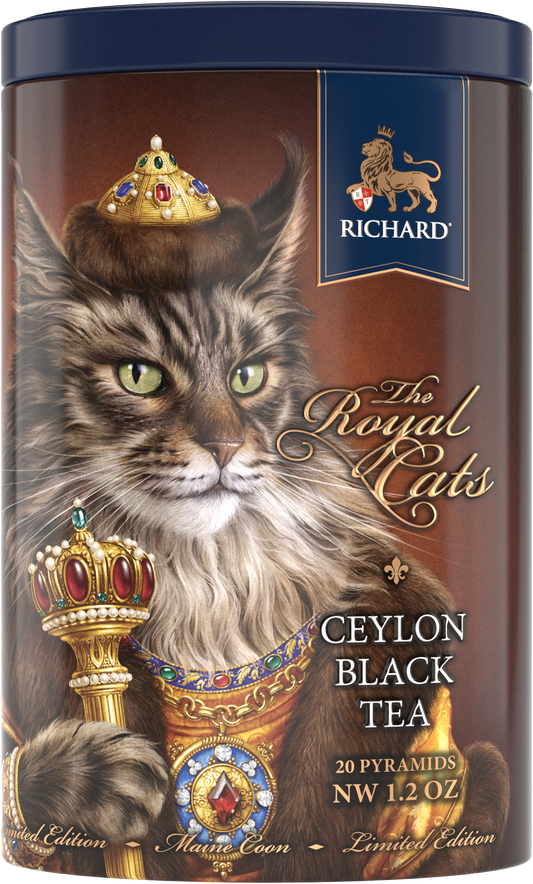 「ザ・ロイヤル・キャッツ」缶入りセイロン紅茶