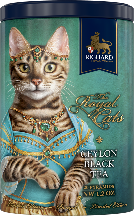 「ザ・ロイヤル・キャッツ」缶入りセイロン紅茶
