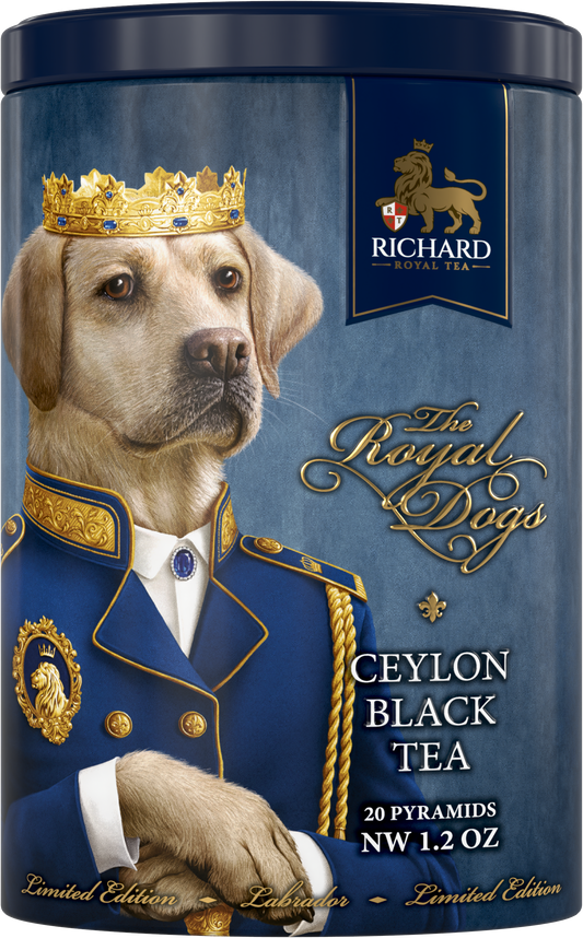 「ザ・ロイヤル・ドッグス」缶入りセイロン紅茶