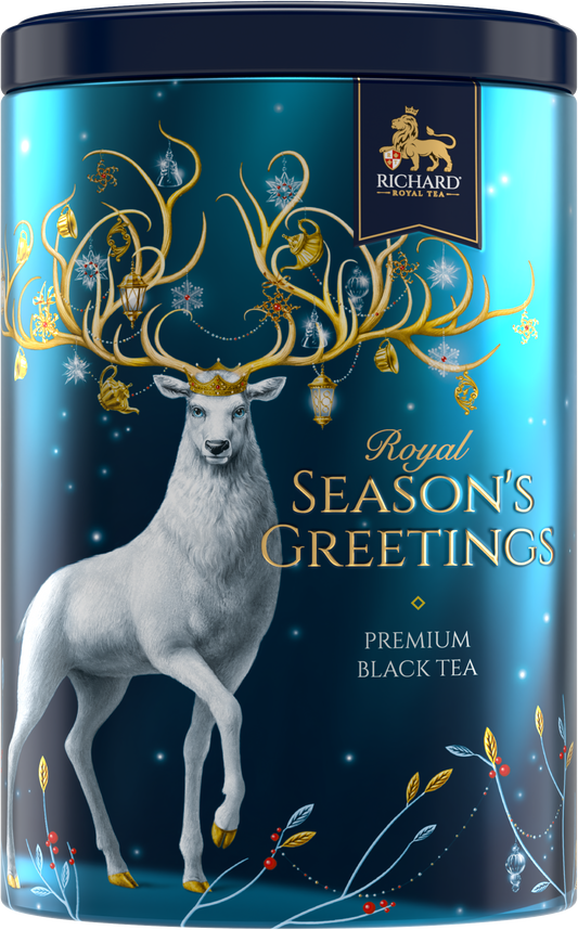 「シンボル・オブ・ザ・イヤー」(クリスマス・シカ)缶入りセイロン紅茶(茶葉)(L)