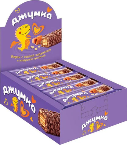 クリスピーウエハースチョコバー「ジュムカ」キャラメル＆クランチ