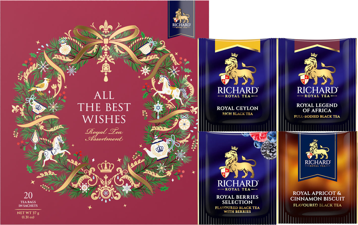 「ALL THE BEST WISHES」 ４種類 紅茶アソート　（10月入荷予定）