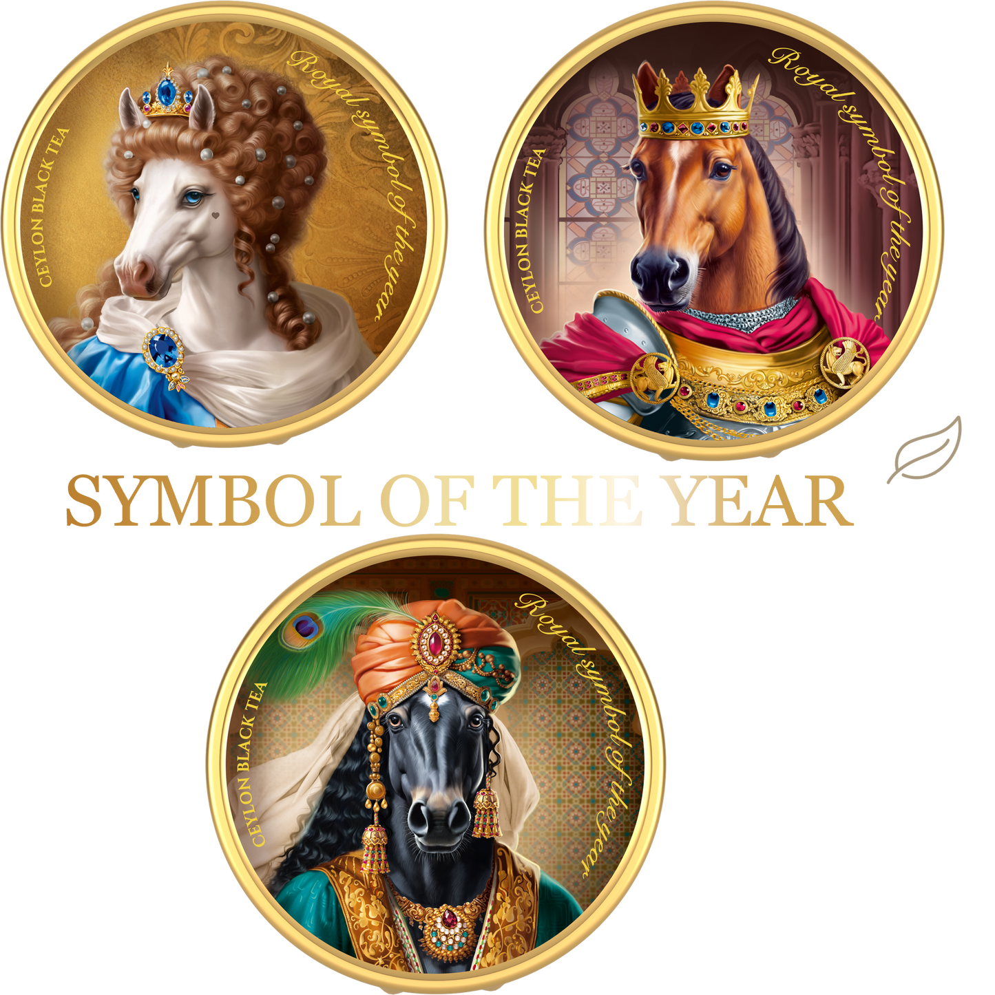 「シンボル・オブ・ザ・イヤー」（ロイヤル・ホース）缶入りセイロン紅茶