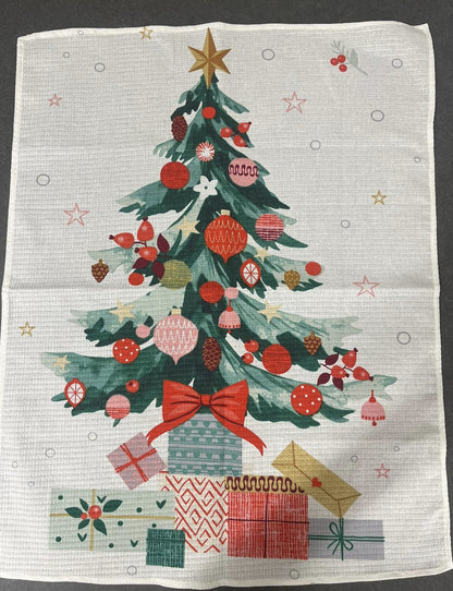 キッチンクロス クリスマス柄　ワッフル　（Sサイズ）