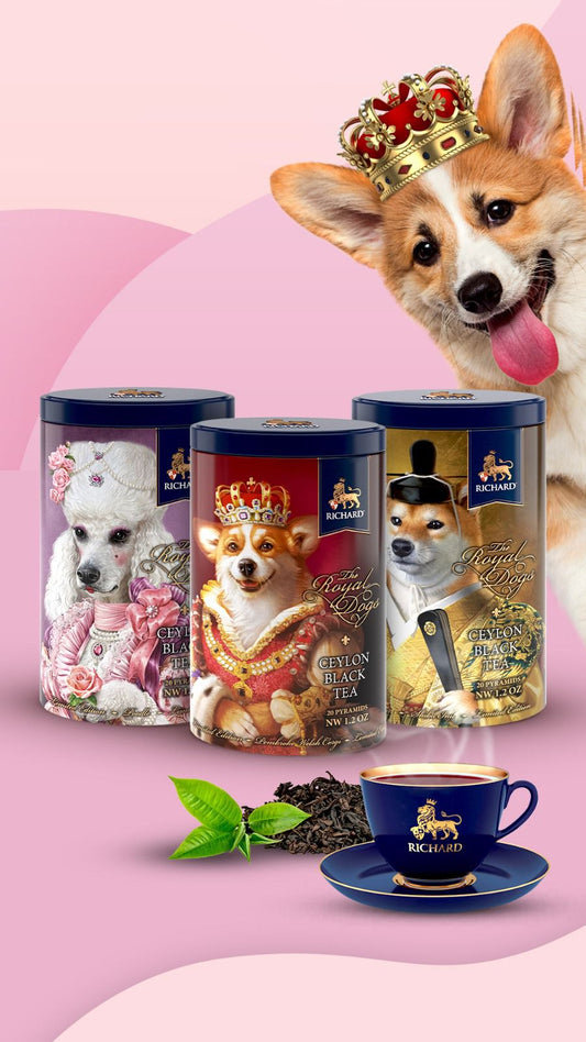 「ザ・ロイヤル・ドッグス」缶入りセイロン紅茶