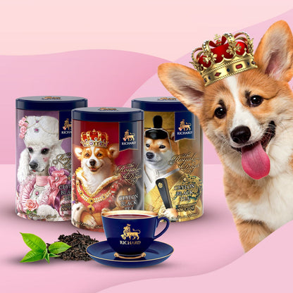 「ザ・ロイヤル・ドッグス」缶入りセイロン紅茶