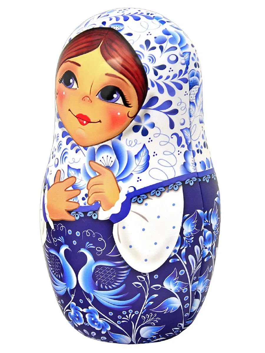 「マトリョーシカ」缶入りセイロン紅茶（茶葉）（グジェリ風）