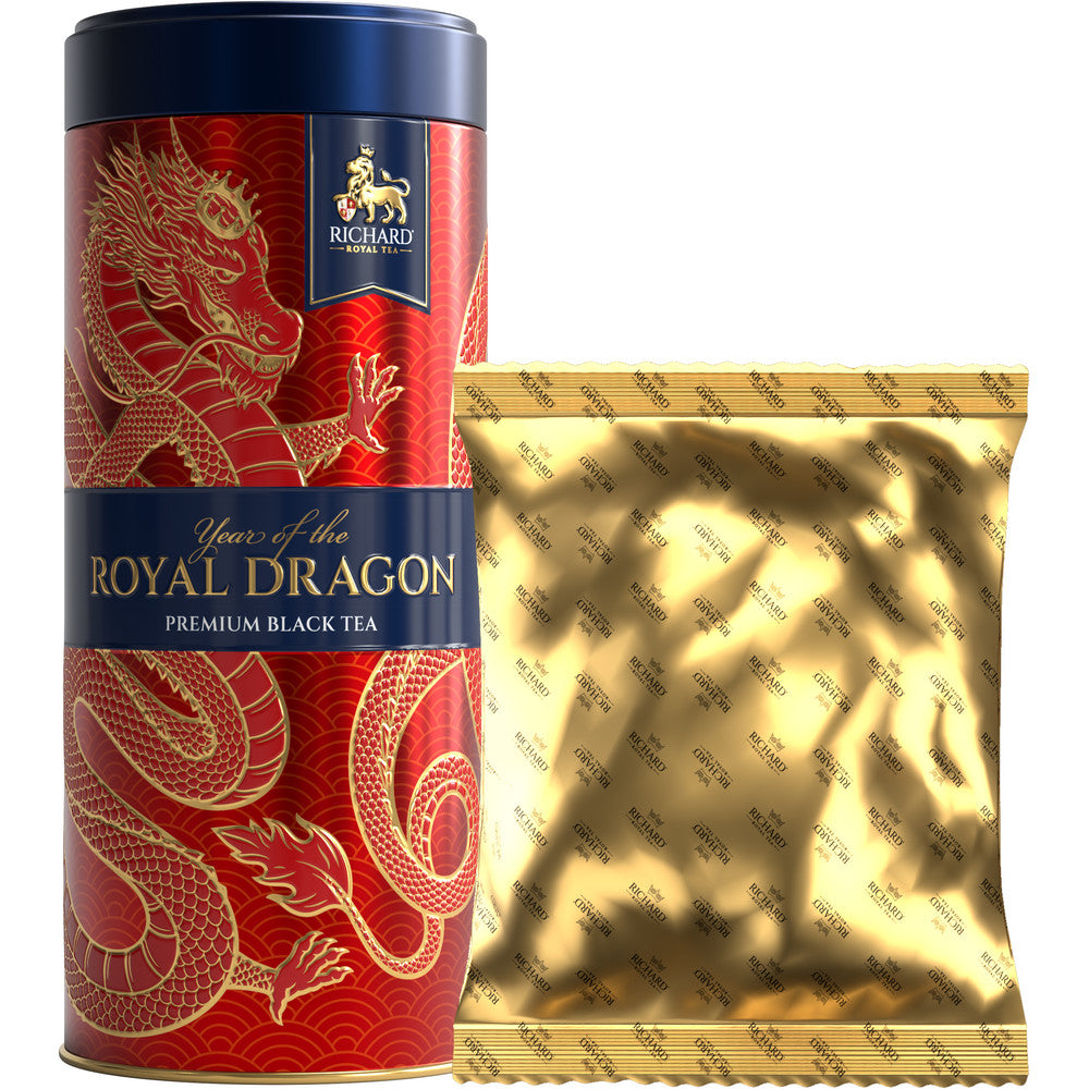 「イヤー・オブ・ザ・ロイヤル・ドラゴン」缶入りセイロン紅茶（赤）