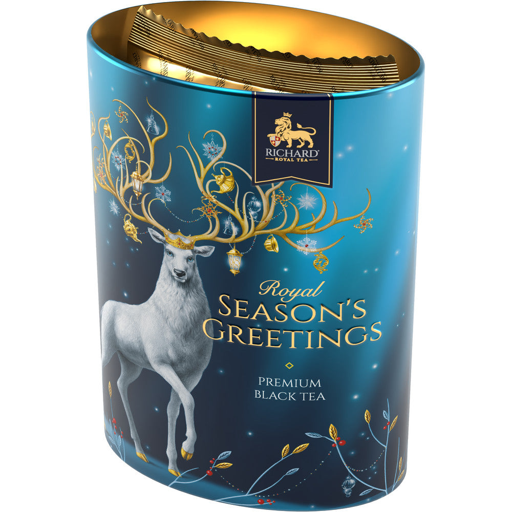 「シンボル・オブ・ザ・イヤー」（クリスマス・シカ）缶入りセイロン紅茶（茶葉）(L)