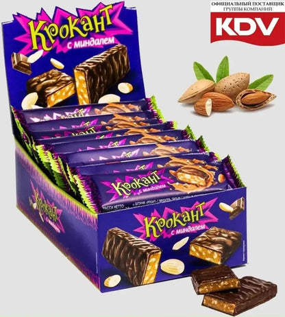 「クロカント」ナッツクランチと塩キャラメル入りチョコ バー