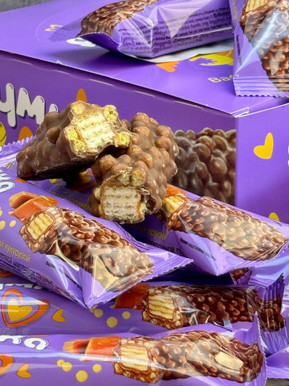 クリスピーウエハースチョコバー「ジュムカ」キャラメル＆クランチ