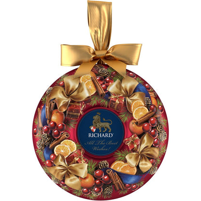 クリスマス・リース 缶入り紅茶（茶葉）