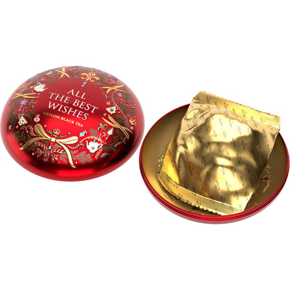 「All The Best Wishes」 クリスマス・トイ型　缶入りセイロン紅茶