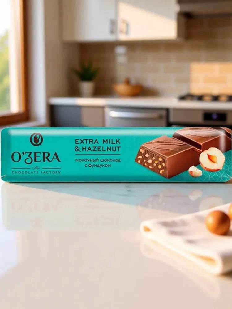 オゼラ・ミルクチョコ・バー「エクストラミルク＆ヘーゼルナッツ 」