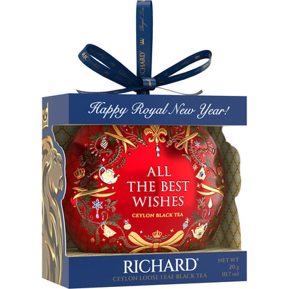 「All The Best Wishes」 クリスマス・トイ型　缶入りセイロン紅茶