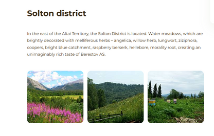 アルタイ地方　天然蜂蜜 アンジェリカの花　非加熱（百花蜂蜜 ・アンジェリカ系）（2月末入荷予定）