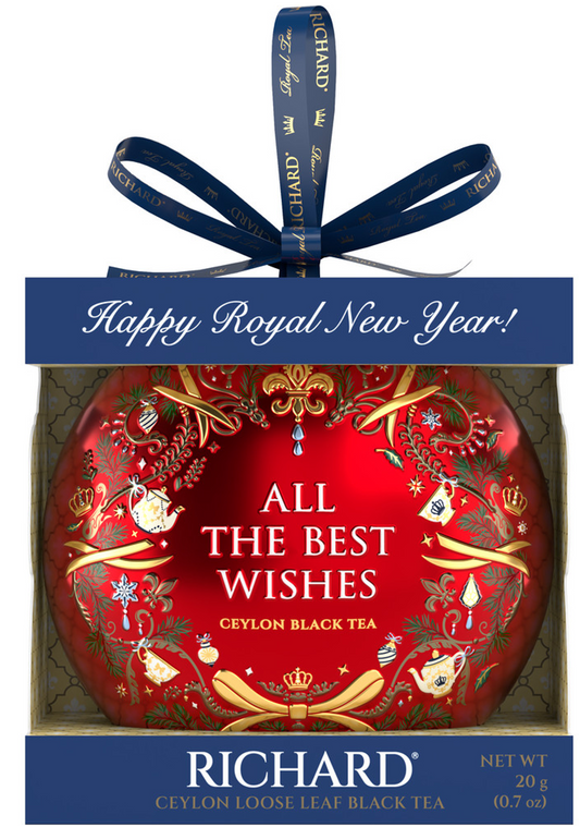 「All The Best Wishes」 クリスマス・トイ型　缶入りセイロン紅茶