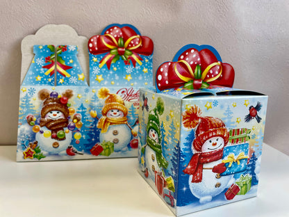 クリスマスボックス　寒がり屋のスノーマン（Sサイズ）