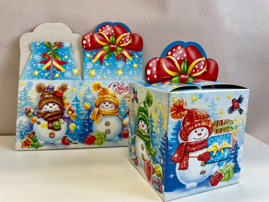 クリスマスボックス　寒がり屋のスノーマン（Sサイズ）