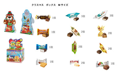 お菓子詰め合わせ・クリスマスボックス（Mサイズ）