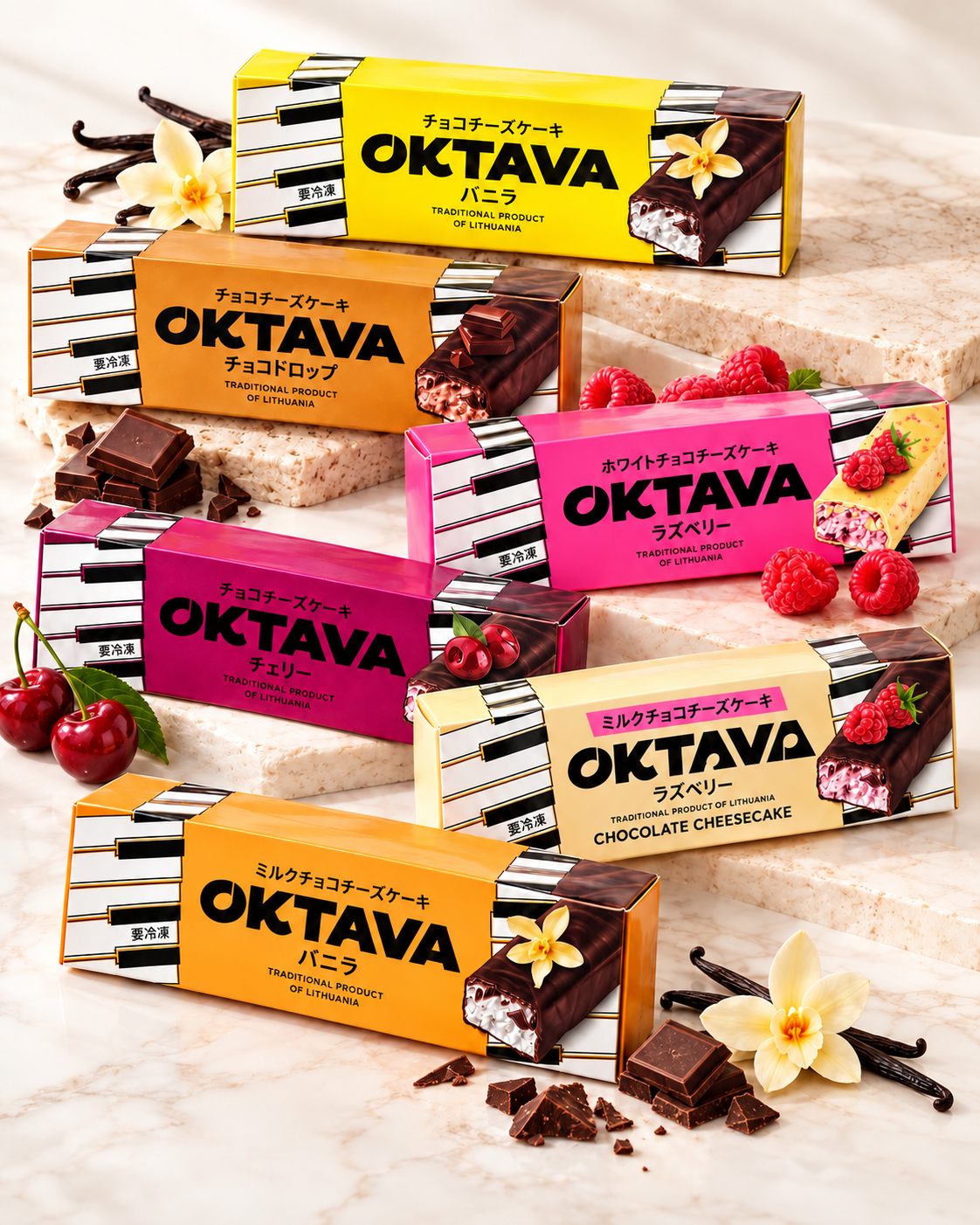 チョコチーズケーキ  (40gｘ14個入り）6種類アソート（箱売り）