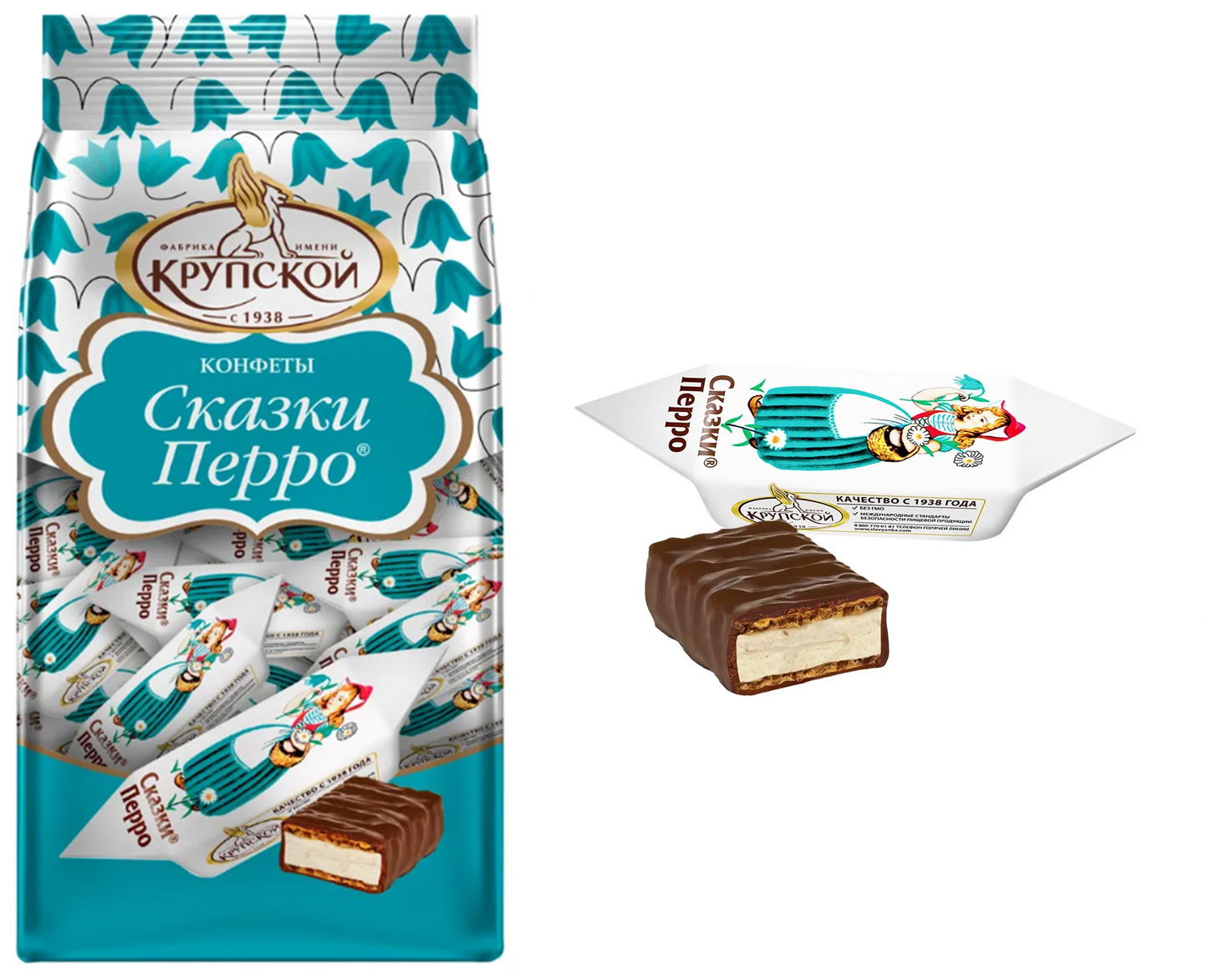 「ペローのおとぎ話」（赤ずきん）チョコ菓子（ウエハース系）