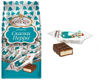 「ペローのおとぎ話」（赤ずきん）チョコ菓子（ウエハース系）