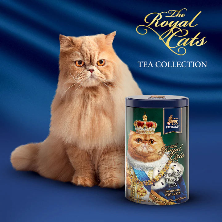 「ザ・ロイヤル・キャッツ」缶入りセイロン紅茶