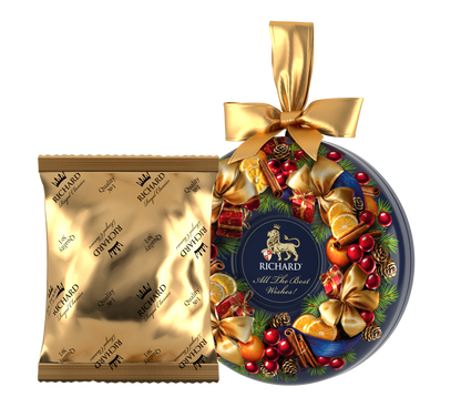 クリスマス・リース  缶入り紅茶（茶葉）（10月入荷予定）