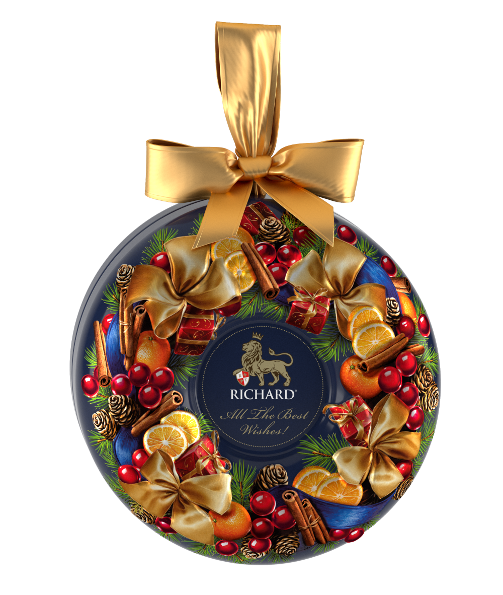 クリスマス・リース  缶入り紅茶（茶葉）（10月入荷予定）