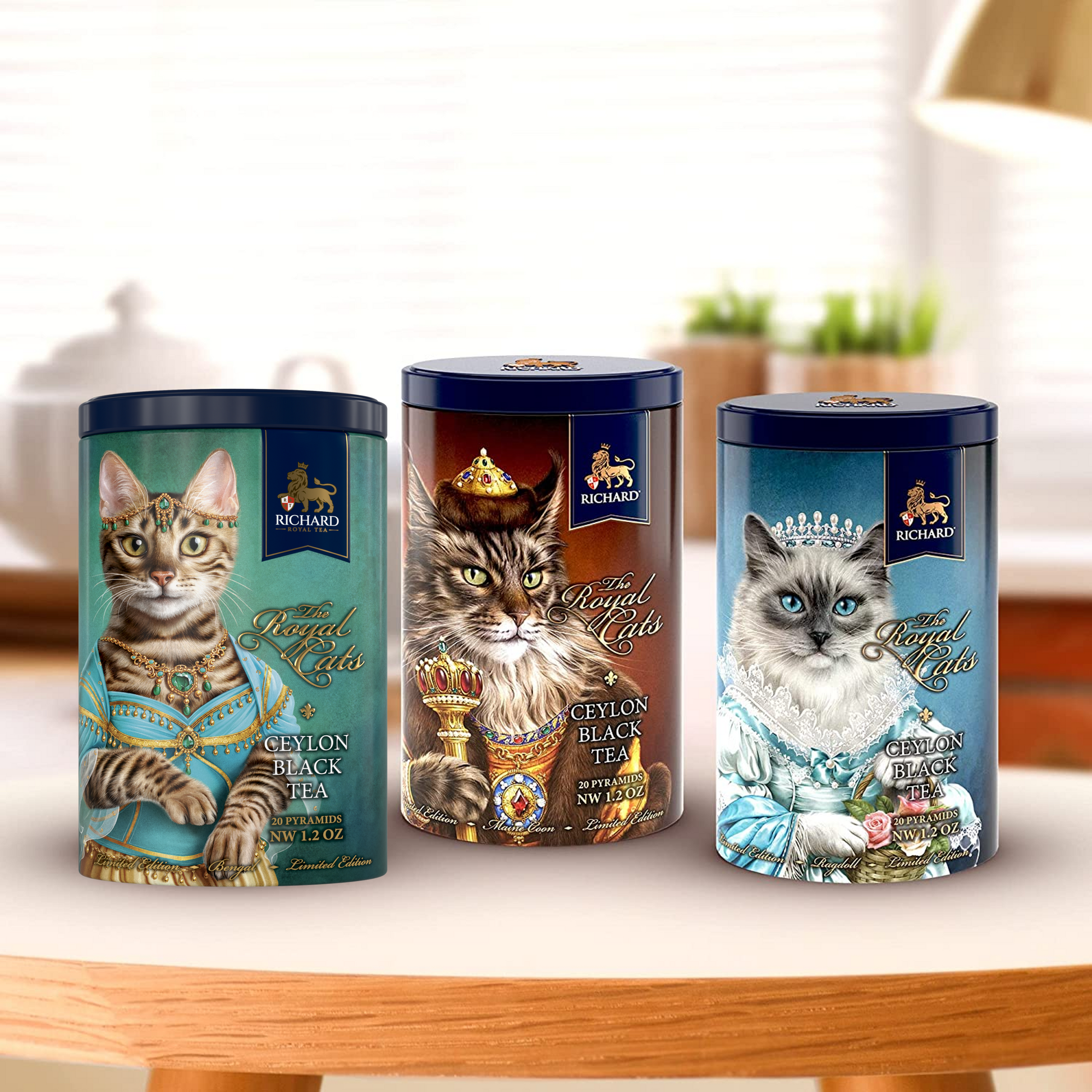 ザ・ロイヤル・キャッツ」缶入りセイロン紅茶 – Mishki i Shishki
