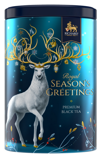 「シンボル・オブ・ザ・イヤー」（クリスマス・シカ）缶入りセイロン紅茶（茶葉）(L)