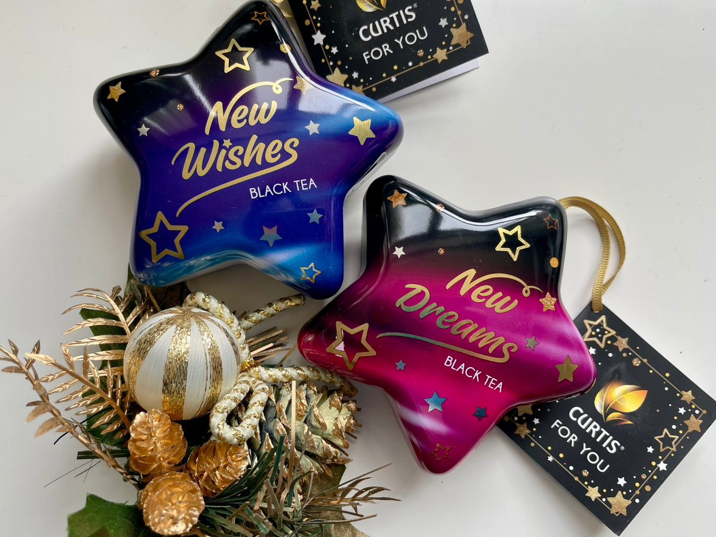 クリスマストイ 星型缶入り紅茶 2缶セット