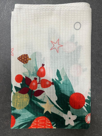 キッチンクロス クリスマス柄　ワッフル　（Sサイズ）