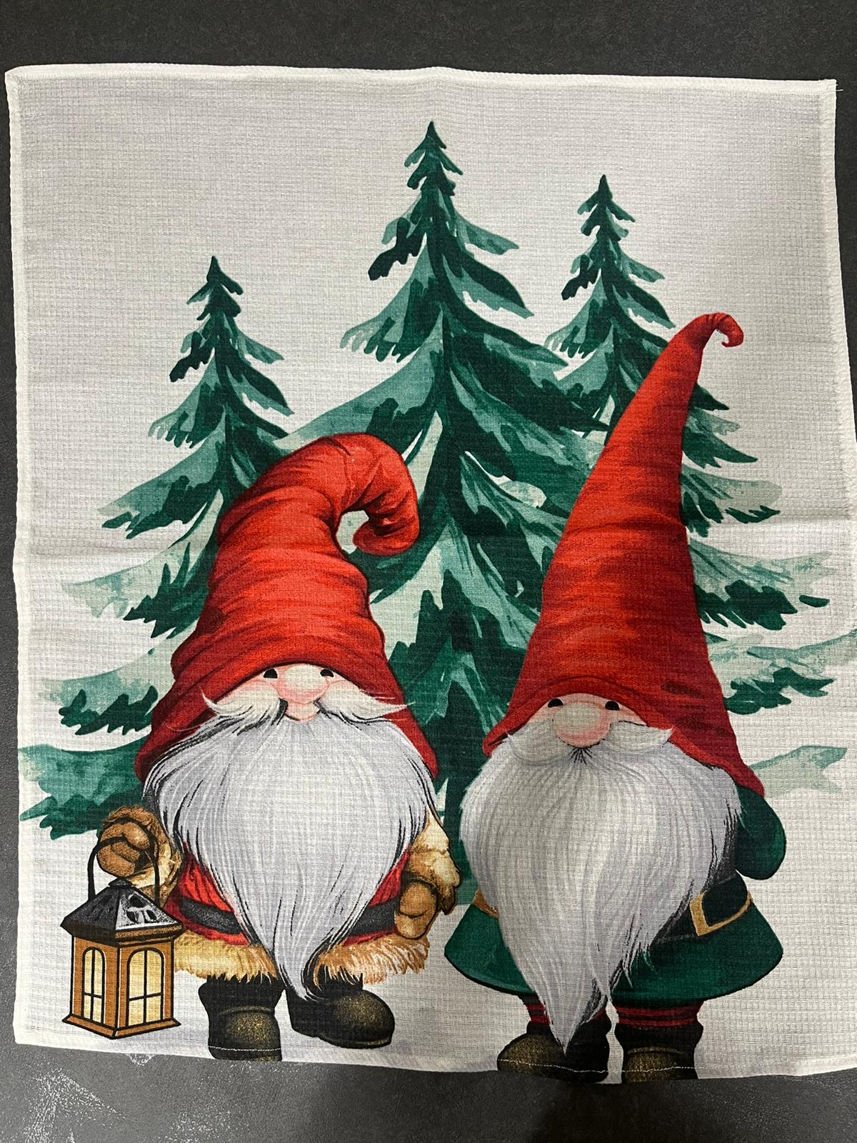 キッチンクロス クリスマス柄　ワッフル　（Sサイズ）