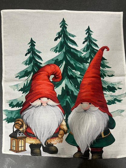 キッチンクロス クリスマス柄　ワッフル　（Sサイズ）