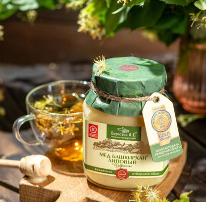 バシキリア 天然蜂蜜 非加熱　リンデンの花（百花蜂蜜 ・リンデン系） （2月末入荷予定）