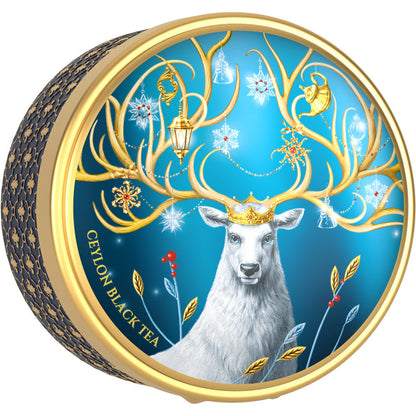 「シンボル・オブ・ザ・イヤー」（クリスマス・シカ）缶入りセイロン紅茶(M)