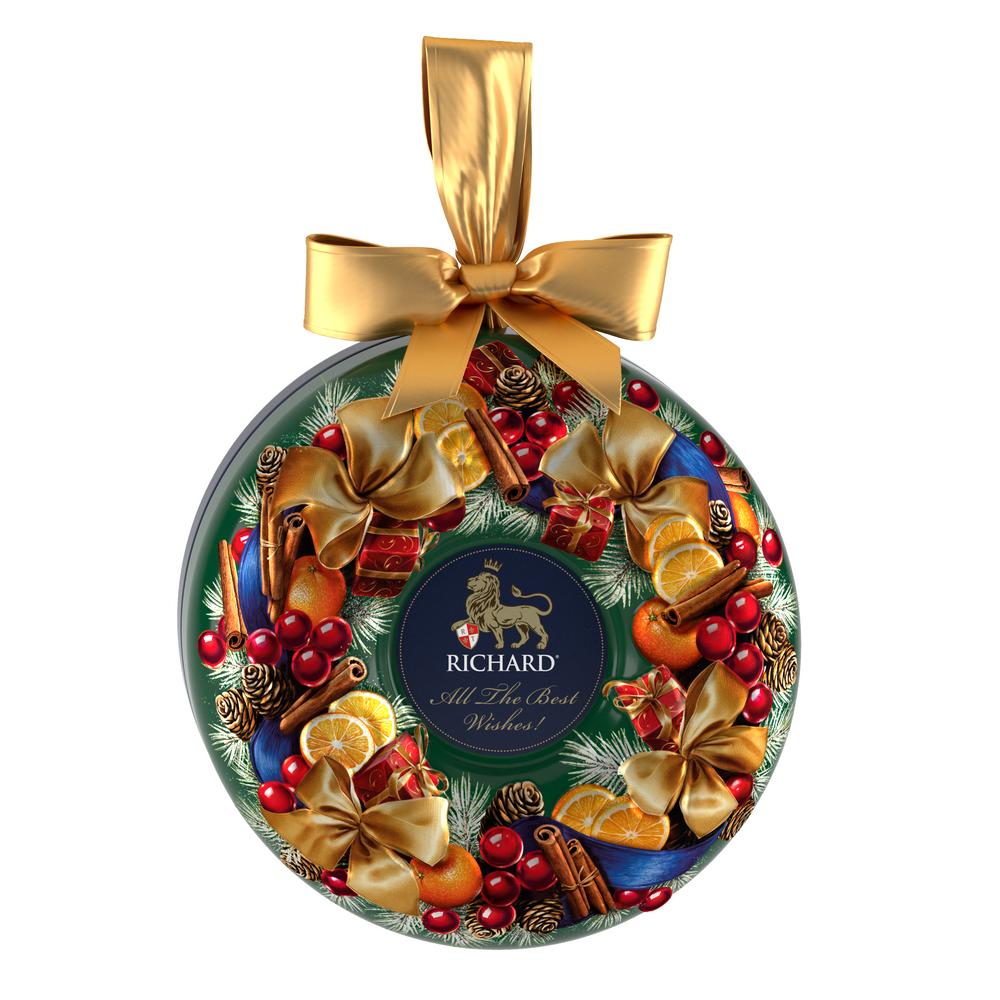 クリスマス・リース 缶入り紅茶（茶葉）