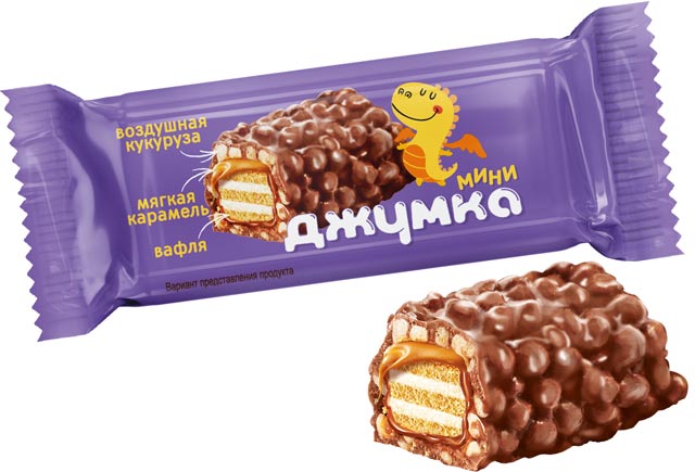 クリスピーウエハースチョコレート「ジュムカ・ミニ」キャラメル＆クランチ
