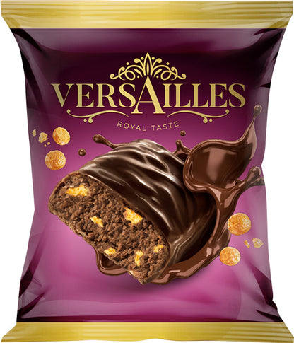 「ヴェルサイユ」ココア風味プラリネとクリスピーボール入りチョコ菓子